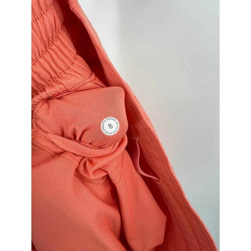 Lululemon Hotty Hot High-Rise Lined Shorts Coral Orange Size 8